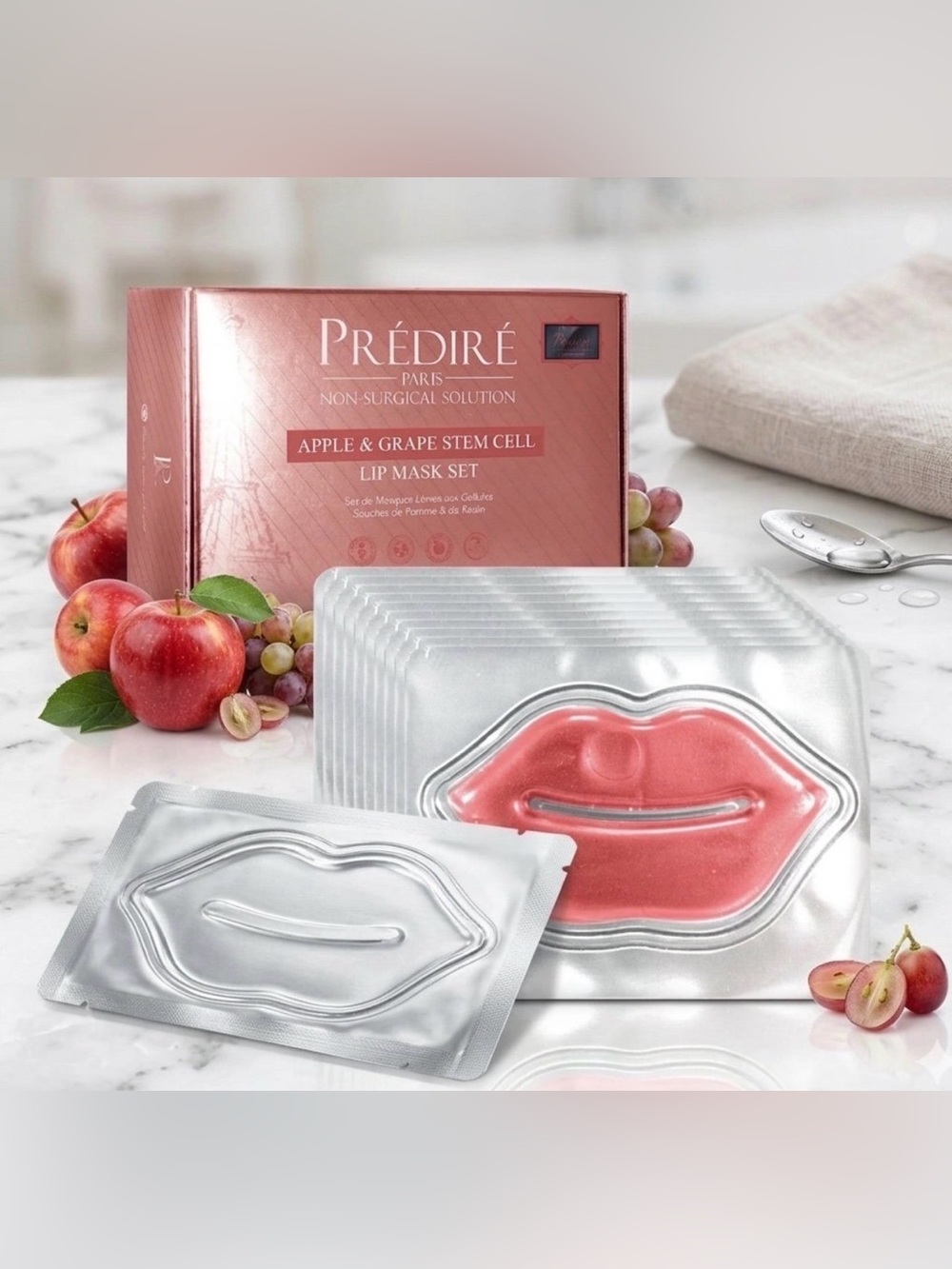 Predire Apple & Grape Stem Cell Lip Mask 10 Piece Set - Retail $400
